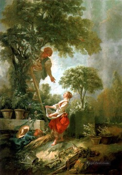 フランソワ・ブーシェ Painting - キルシュプフルック・フランソワ・ブーシェのある風景